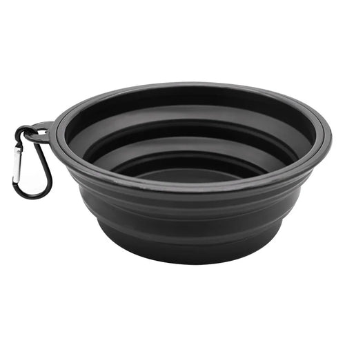 Faltbare 2-in-1 Silikon-Futterschale für Hunde und Katzen – Tragbarer Outdoor-Futter- & Wasserspender